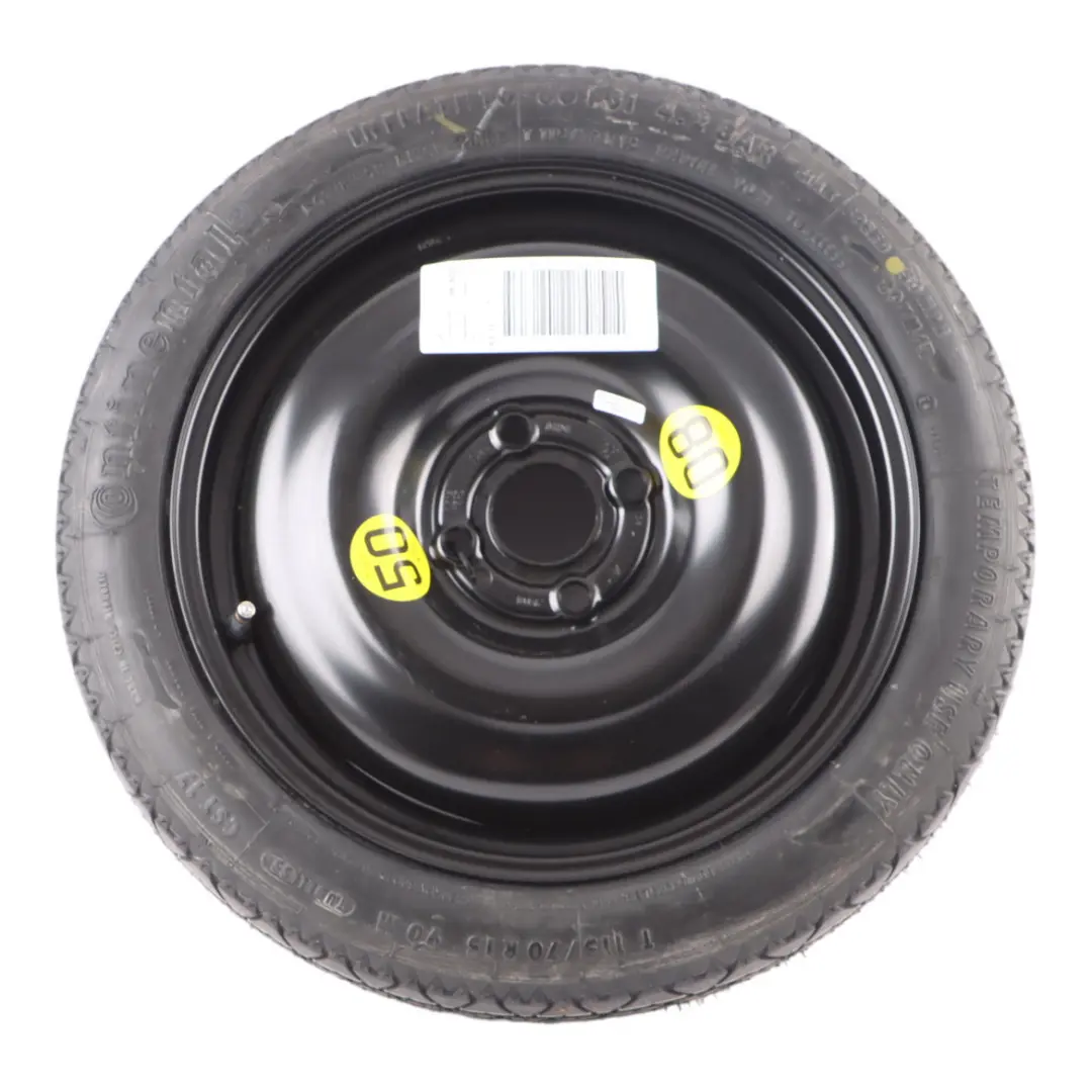 Emergency Spare Wheel Tyre 115/70 R15 to Mini Cooper R50 R56 Continental with Part number 1508367 Mini Cooper R50 R56 Continental Emergency Spare Wheel Tyre 115/70 R15 - SKU 1508367-1 - Part number 1508367
