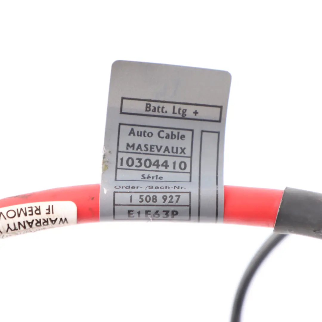Positive Battery Cable Lead Wire Cable B to Mini Cooper S R52 R53 with Part number 1508927 Mini Cooper S R52 R53 Positive Battery Cable Lead Wire Cable B - SKU 1508927-3 - Part number 1508927