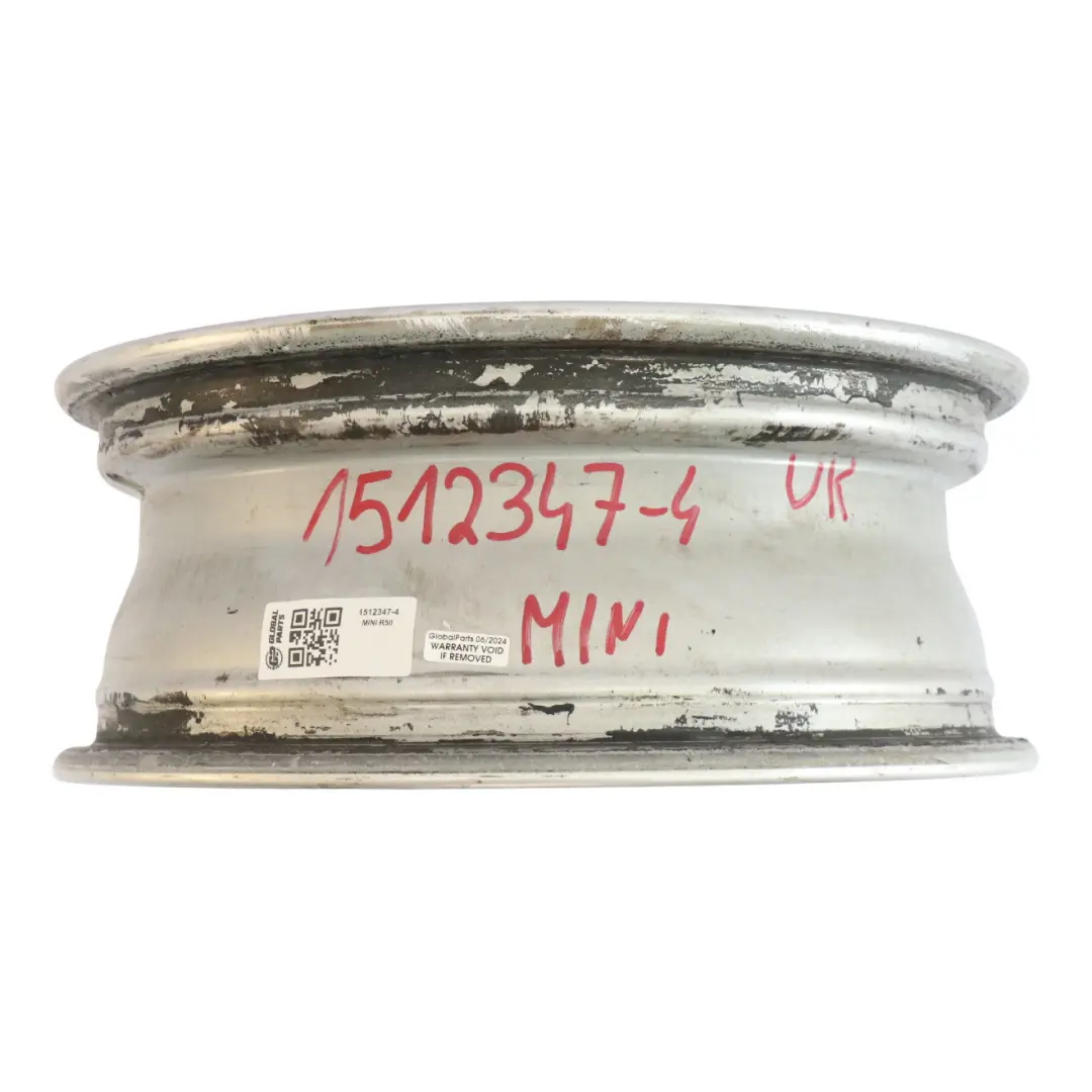 Mini Cooper R50 R52 Silver Wheel Alloy Rim 15" 5,5J ET:45 8-Spoke 82 - SKU 1512347-4 - Part number 1512347
