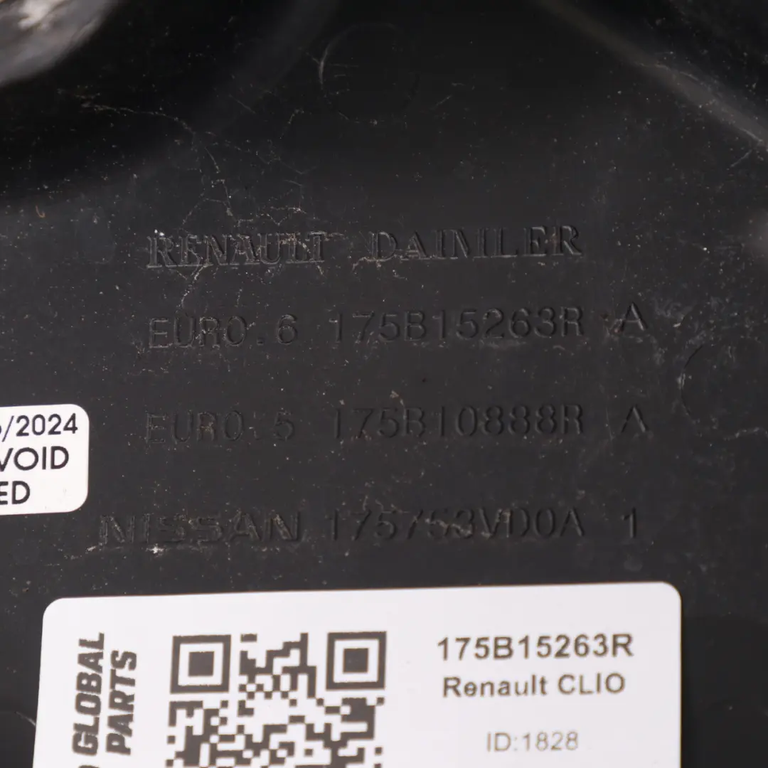 Renault Clio IV 1.5 DCI Motor Panel Inyector Tapa Placa - SKU 175B15263R - Número de pieza 175B15263R