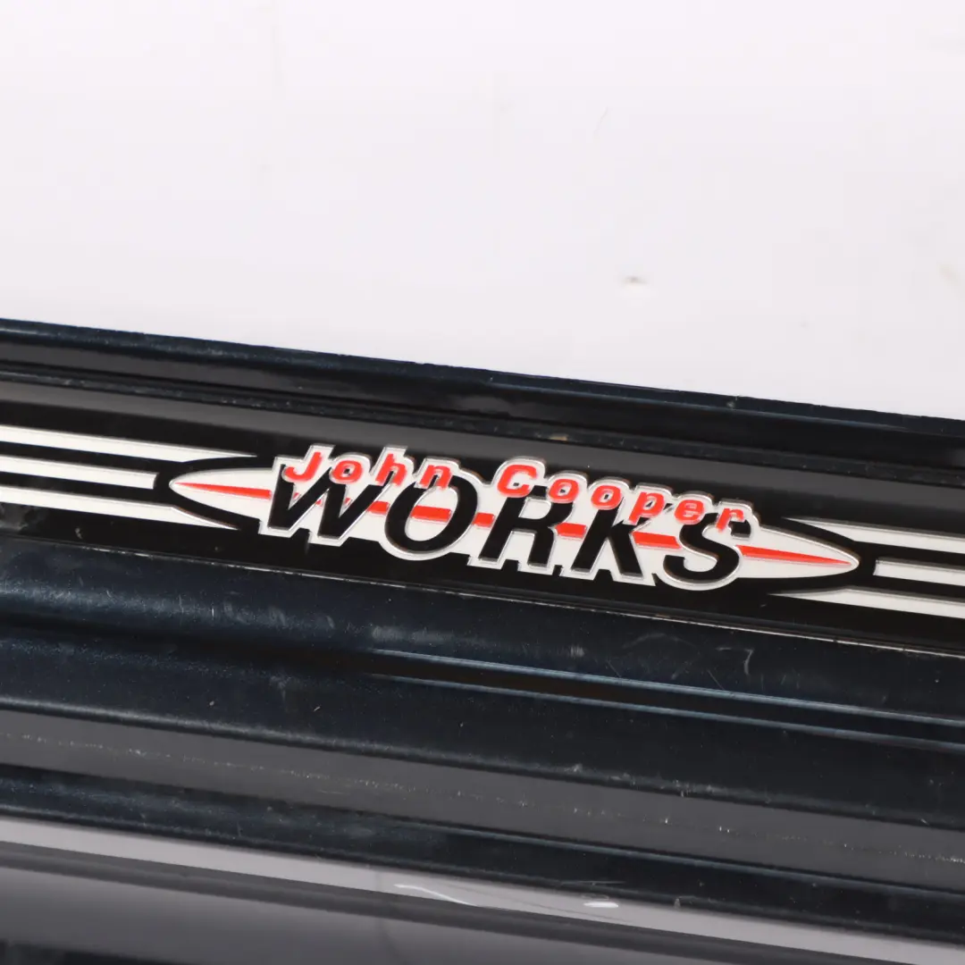 Left Door N/S Sill Skirt Side Trim Astro Black Metallic A25 to Mini R56 R57 JCW with Part number 2156417 Mini R56 R57 JCW Left Door N/S Sill Skirt Side Trim Astro Black Metallic A25 - SKU 2156417-ASB - Part number 2156417