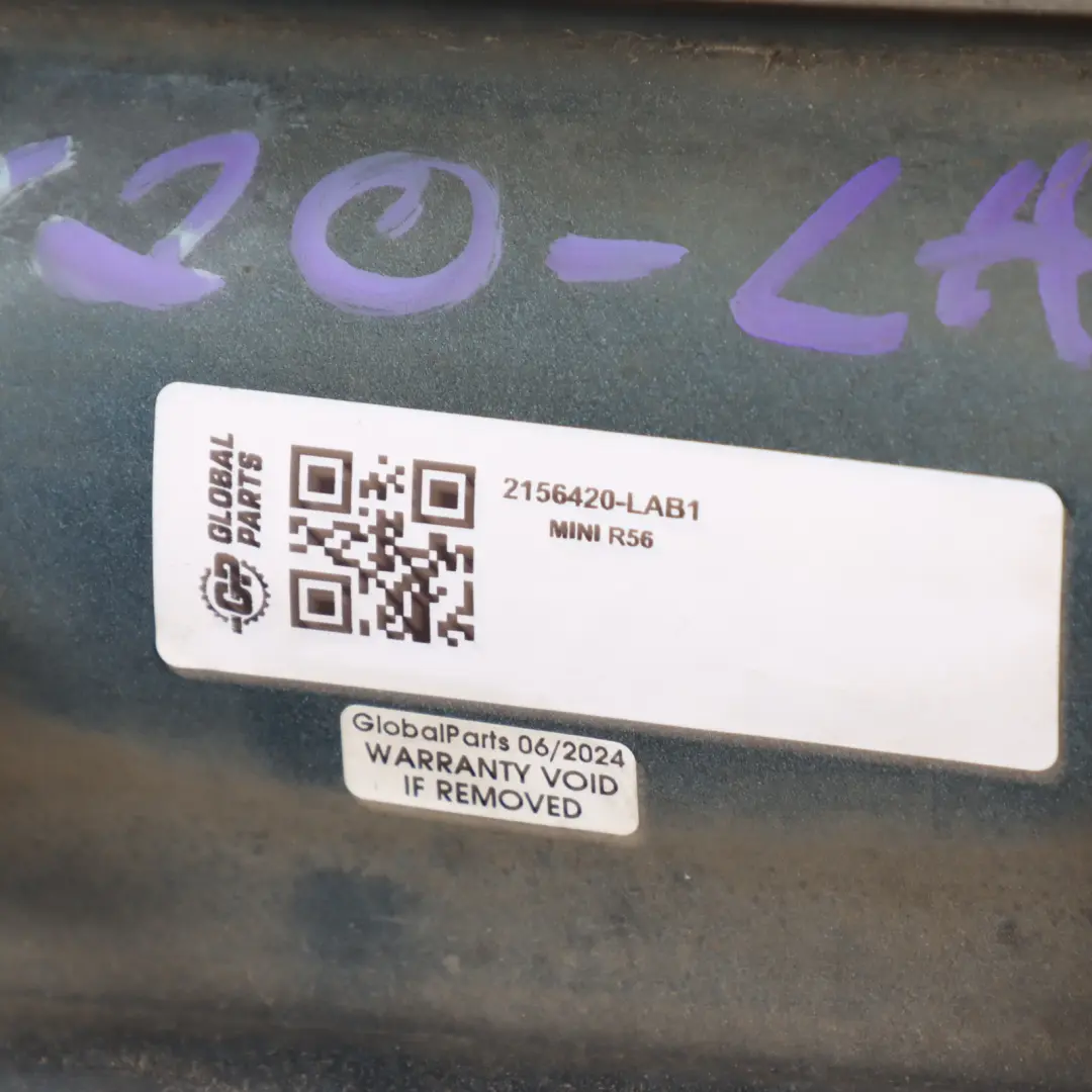 Right Door O/S Sill Skirt Side Cover Trim Laser Blue Metallic - A59 to Mini R56 JCW with Part number 2156420 Mini R56 JCW Right Door O/S Sill Skirt Side Cover Trim Laser Blue Metallic - A59 - SKU 2156420-LAB1 - Part number 2156420