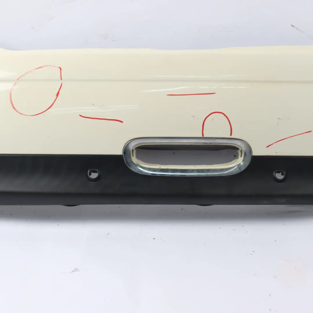 Bumper Trim Panel Covering Rack Preparation Pepper White - 850 to Mini R57 Rear with Part number 2156693 Mini R57 Rear Bumper Trim Panel Covering Rack Preparation Pepper White - 850 - SKU 2156693-PW - Part number 2156693