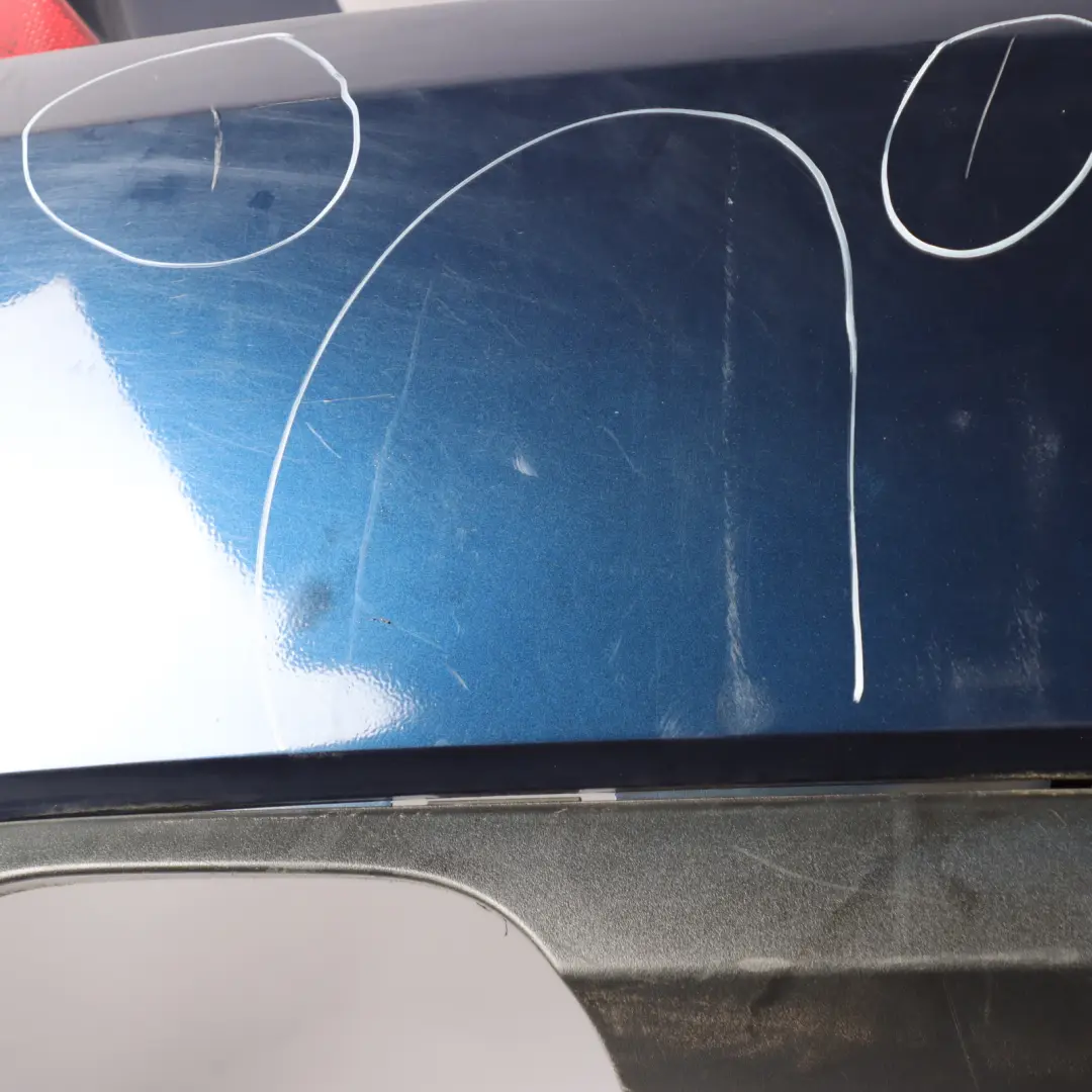 Bumper Rear BMW F07 GT Complete Trim Panel Tiefseeblau Deep Sea Blue - A76 to with Part number 2163768 Bumper Rear BMW F07 GT Complete Trim Panel Tiefseeblau Deep Sea Blue - A76 - SKU 2163768-DSB - Part number 2163768