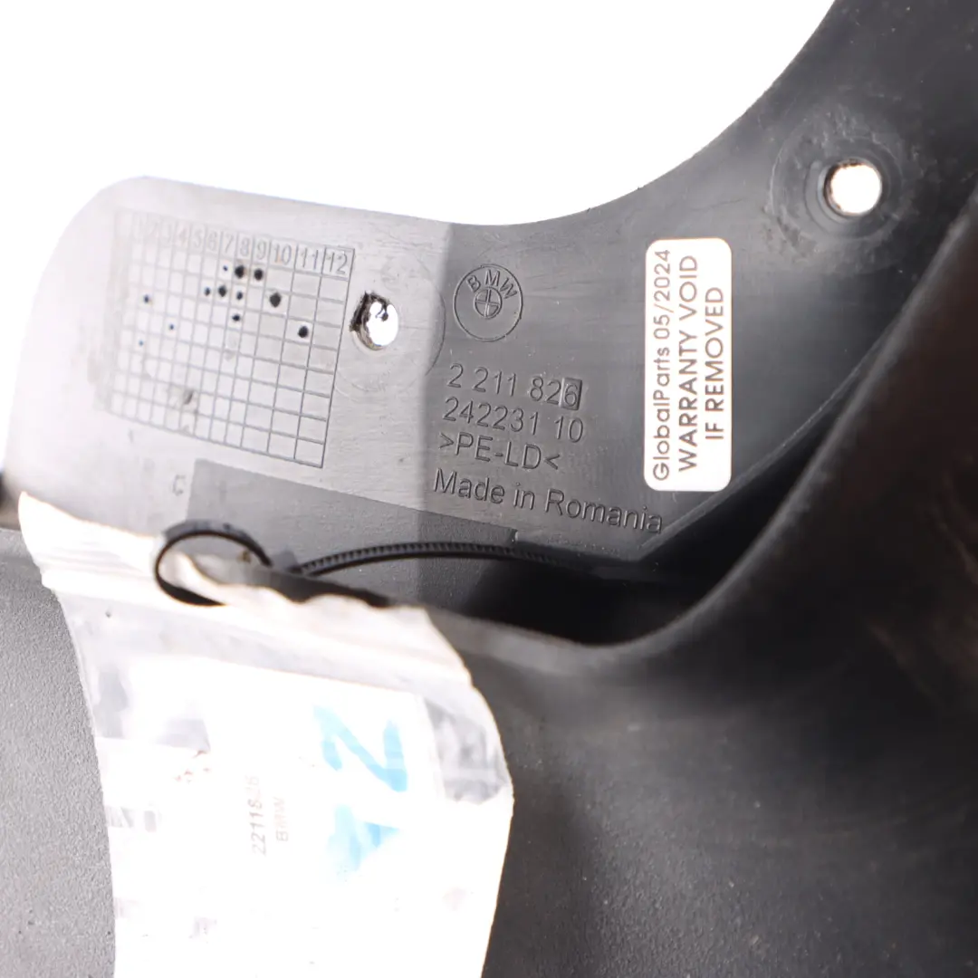 Mudguard BMW F20 Wheel Arch Edge Panel Cover Mudguard Rear Right O/S to with Part number 2211826 Mudguard BMW F20 Wheel Arch Edge Panel Cover Mudguard Rear Right O/S - SKU 2211826 - Part number 2211826