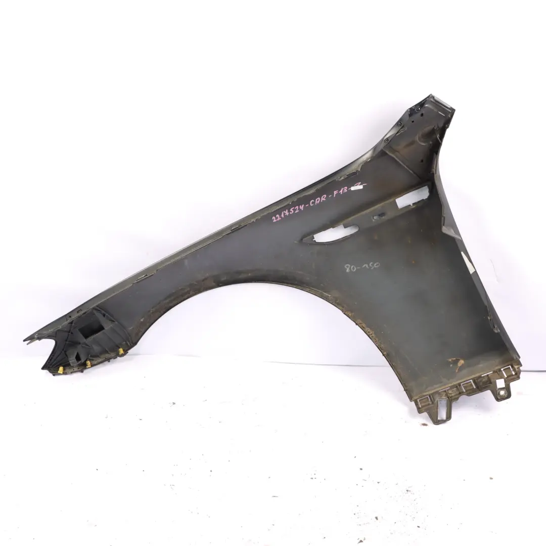 Front Right Wing Fender Side Panel O/S Carbonschwarz Black - 416 to BMW F12 F13 with Part number 2217524 BMW F12 F13 Front Right Wing Fender Side Panel O/S Carbonschwarz Black - 416 - SKU 2217524-CAR - Part number 2217524