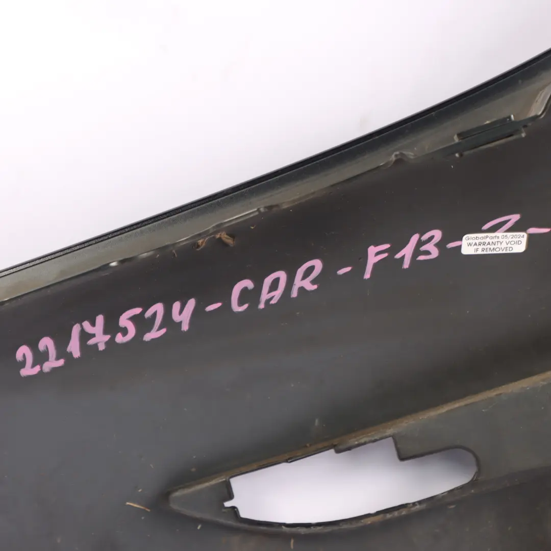 Front Right Wing Fender Side Panel O/S Carbonschwarz Black - 416 to BMW F12 F13 with Part number 2217524 BMW F12 F13 Front Right Wing Fender Side Panel O/S Carbonschwarz Black - 416 - SKU 2217524-CAR - Part number 2217524
