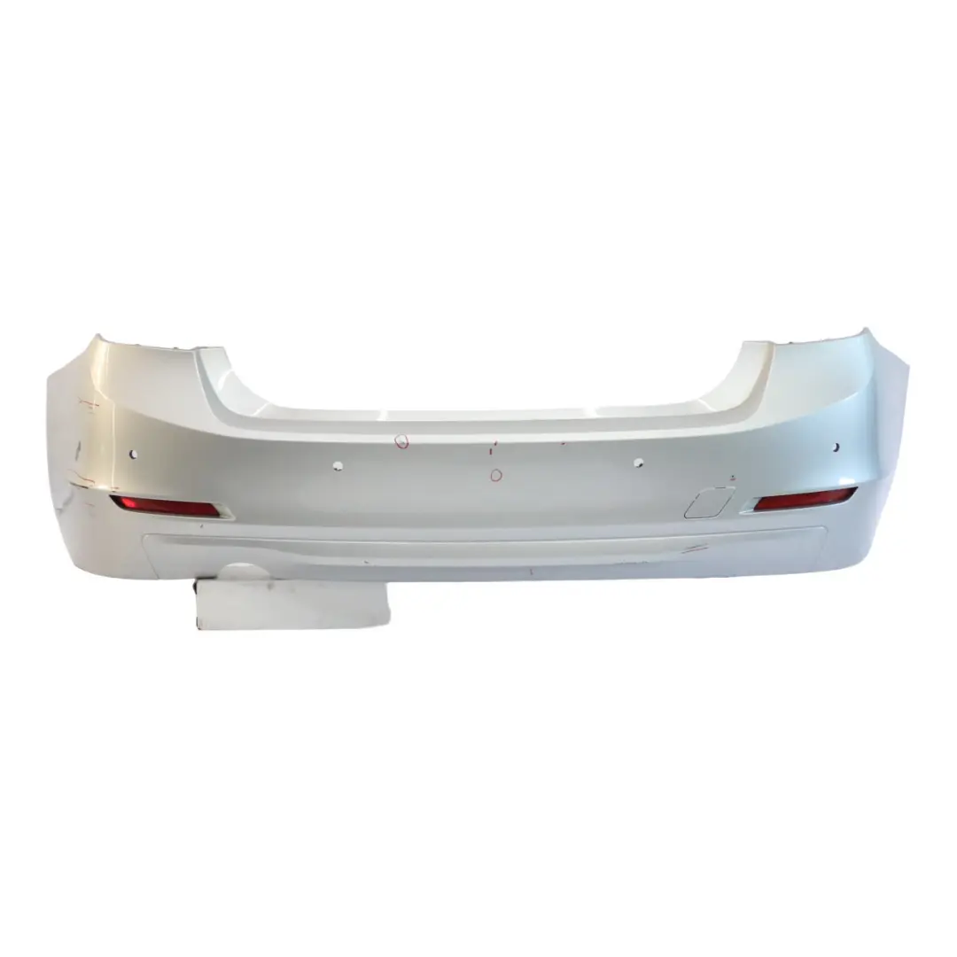 Bumper Trim Panel PDC Covering Glacier Silver Metallic - A83 to BMW F30 Rear with Part number 2239993 BMW F30 Rear Bumper Trim Panel PDC Covering Glacier Silver Metallic - A83 - SKU 2239993-GSB - Part number 2239993