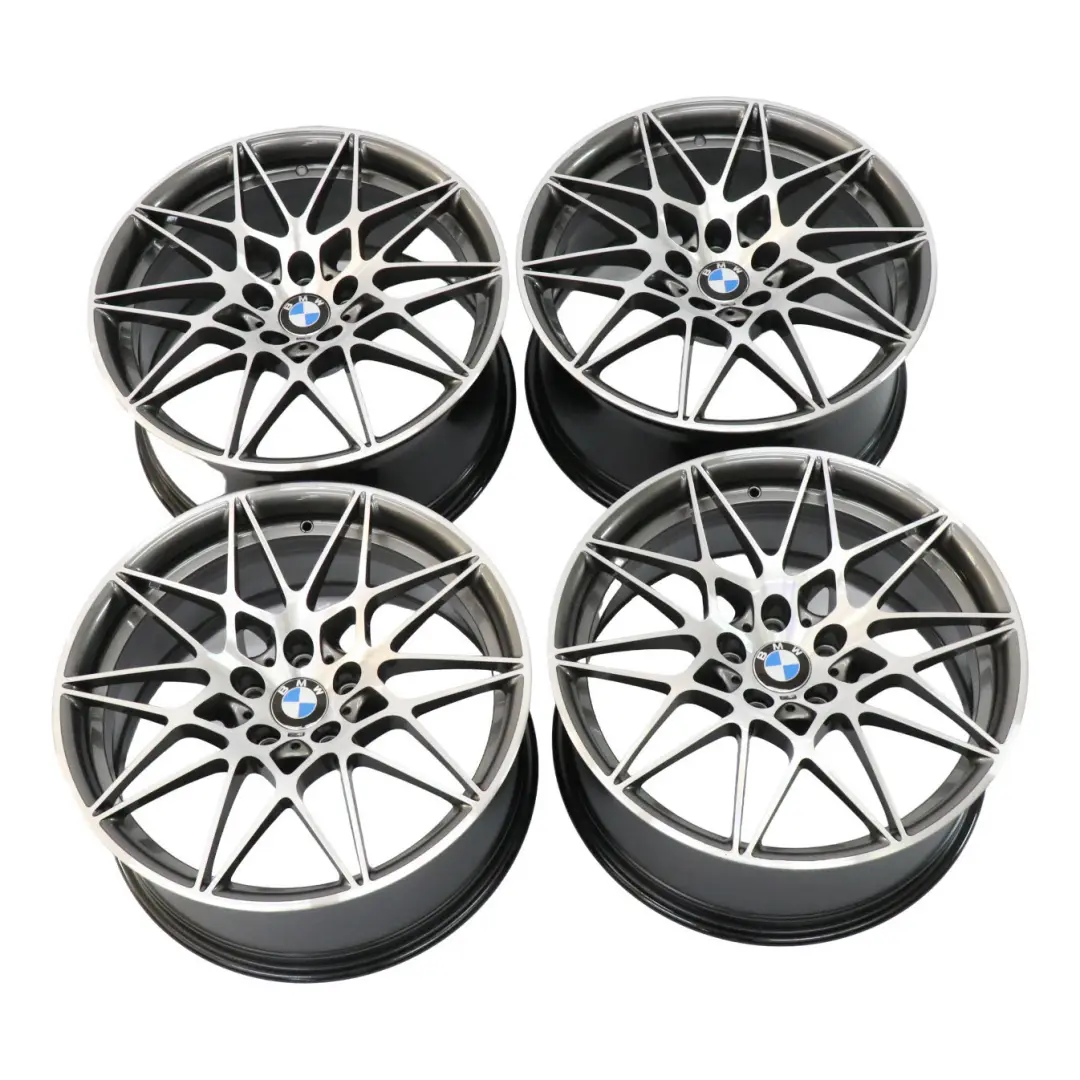 BMW F80 M3 Ferric Grey 4X Wheel Alloy Rim 20" M Star Spoke 666 9J/10J 2287501 - SKU 2287500/2287501 - Part number 2287500/2287501