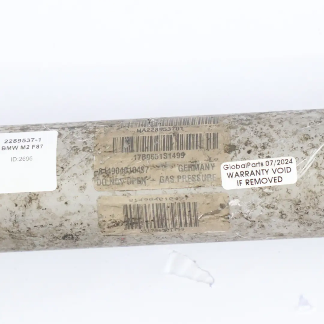 Puntone a Molla Posteriore Destro Sinistro Ammortizzatore per BMW F87 M2 con numero di parte 2289537 BMW F87 M2 Puntone a Molla Posteriore Destro Sinistro Ammortizzatore - SKU 2289537-1 - Numero di parte 2289537