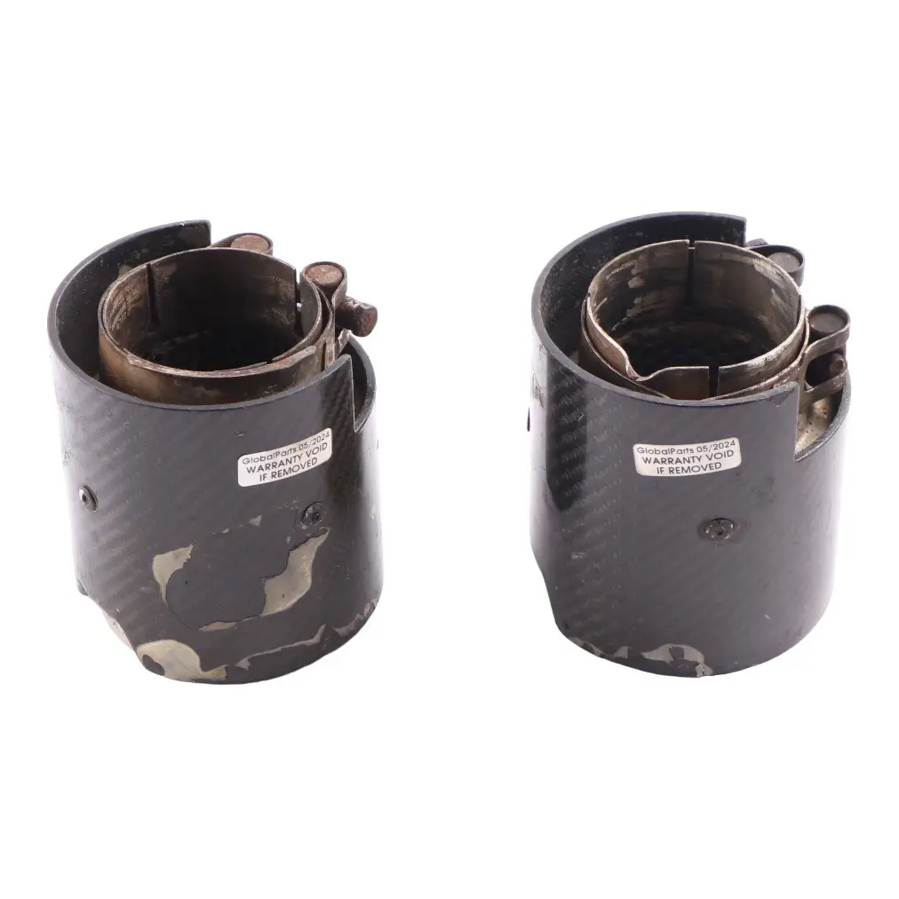 Tailpipe End Tips M Sport in Carbon SET OF2 to BMW F87 M2 F80 M3 F82 F83 M4 with Part number 2468411 BMW F87 M2 F80 M3 F82 F83 M4 Tailpipe End Tips M Sport in Carbon SET OF2 - SKU 2468411 - Part number 2468411