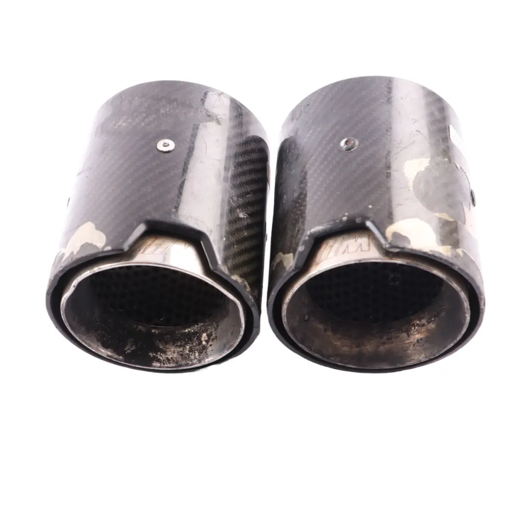 BMW F87 M2 F80 M3 F82 F83 M4 Tailpipe End Tips M Sport in Carbon SET OF2 - SKU 2468411 - Part number 2468411
