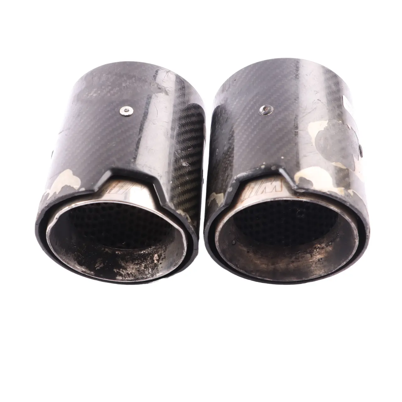 BMW F87 M2 F80 M3 F82 F83 M4 Tailpipe End Tips M Sport in Carbon 2468411 SET OF2