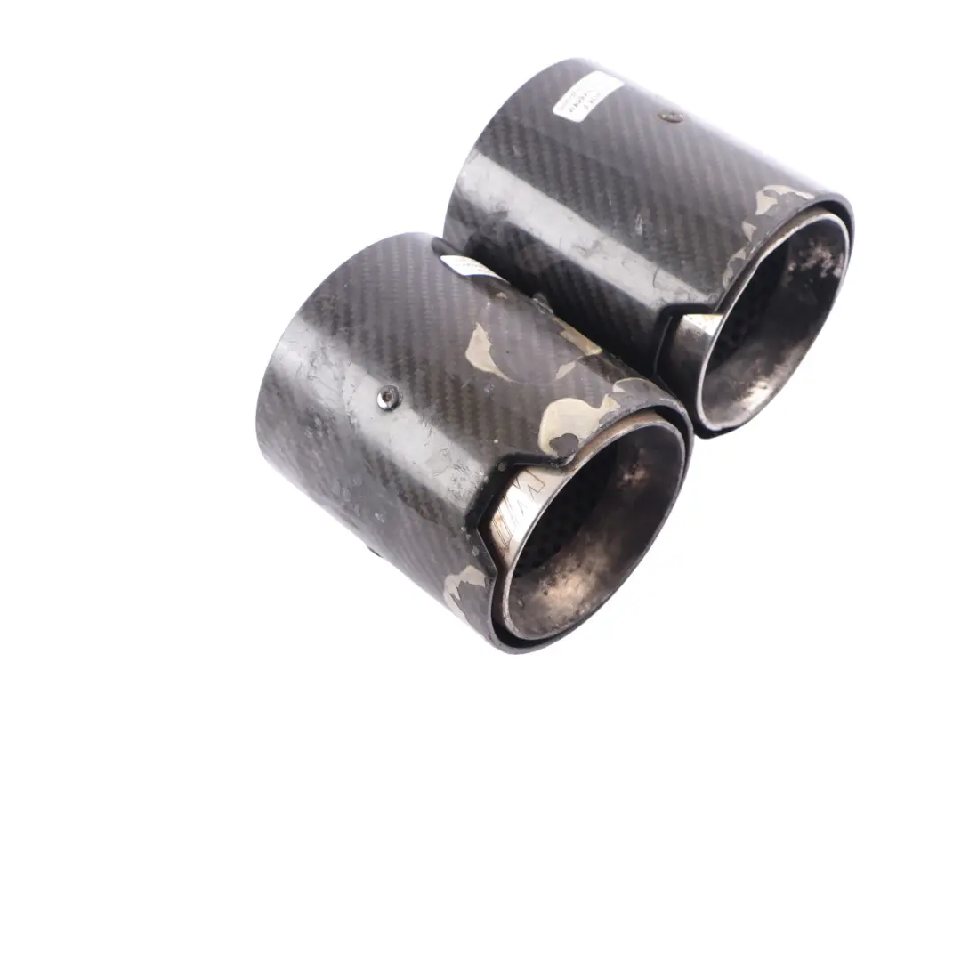  Tailpipe End Tips BMW F87 M2 F80 M3 F82 F83 M4 M Sport in Carbon SET OF2 - SKU 2468411 - Part number 2468411