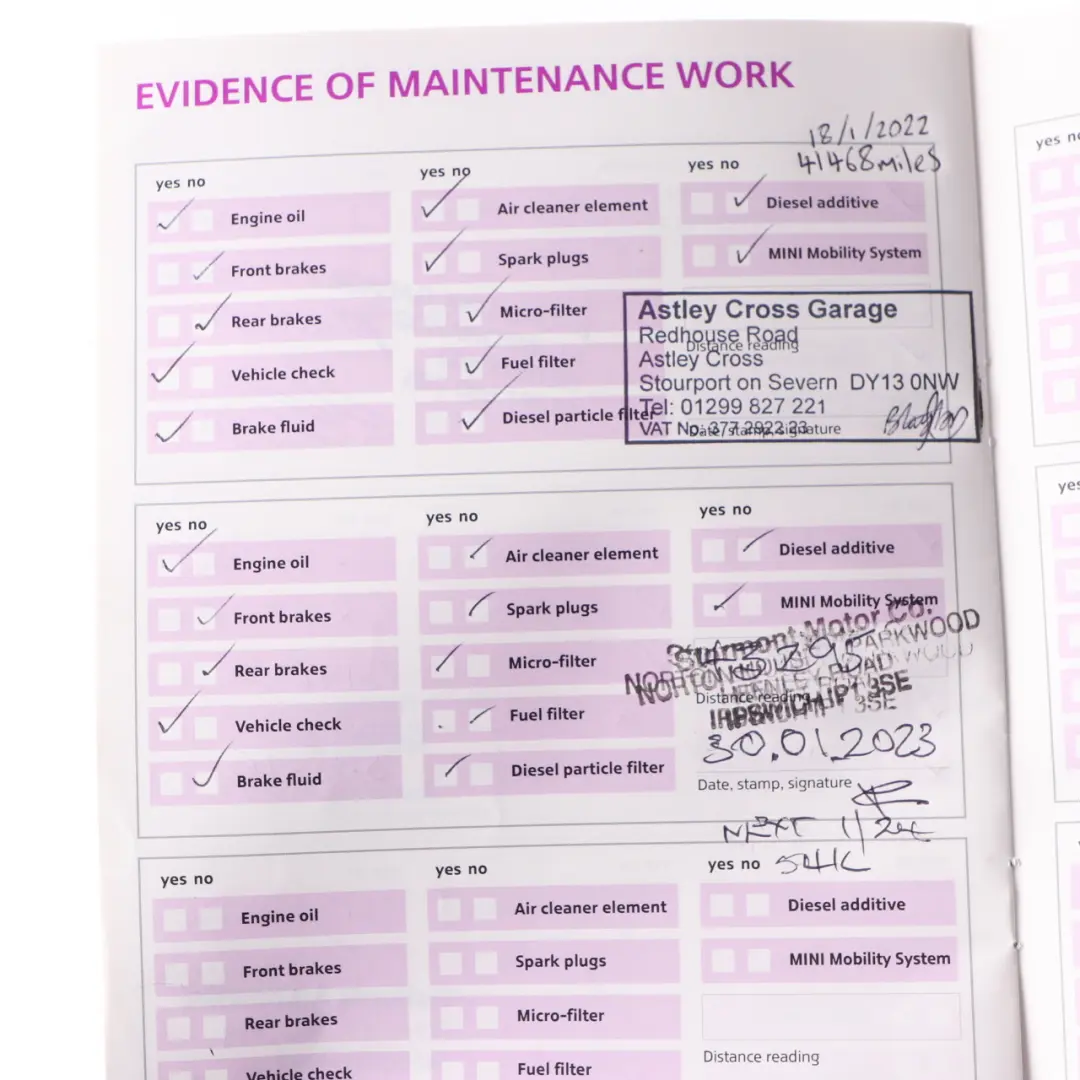 Owner's Handbook Service Booklet Instructions Book Case Set to Mini R55 with Part number 2601003 Mini R55 Owner's Handbook Service Booklet Instructions Book Case Set - SKU 2601003 - Part number 2601003
