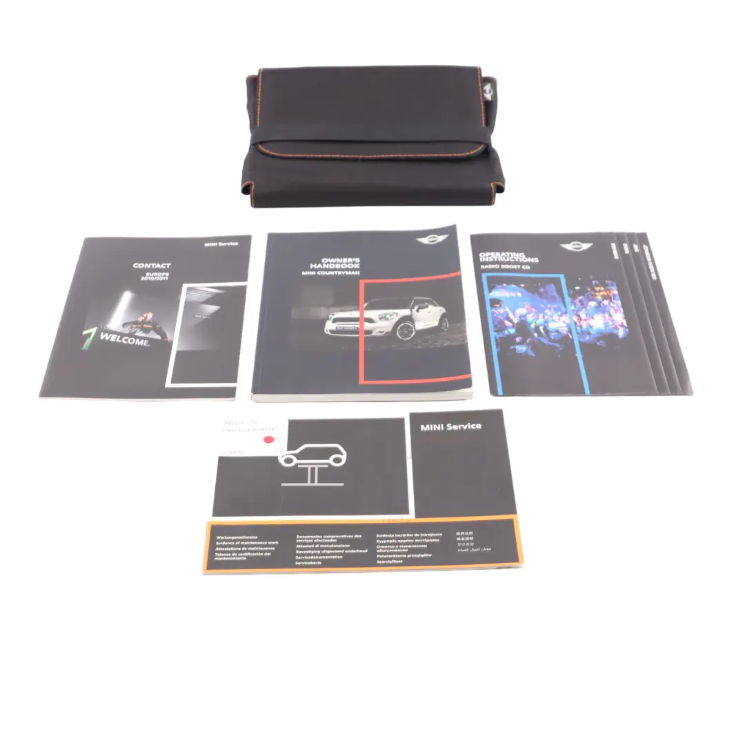 Owner's Handbook Service Booklet Pouch Case Wallet Set to Mini R60 with Part number 2605678 Mini R60 Owner's Handbook Service Booklet Pouch Case Wallet Set - SKU 2605678 - Part number 2605678