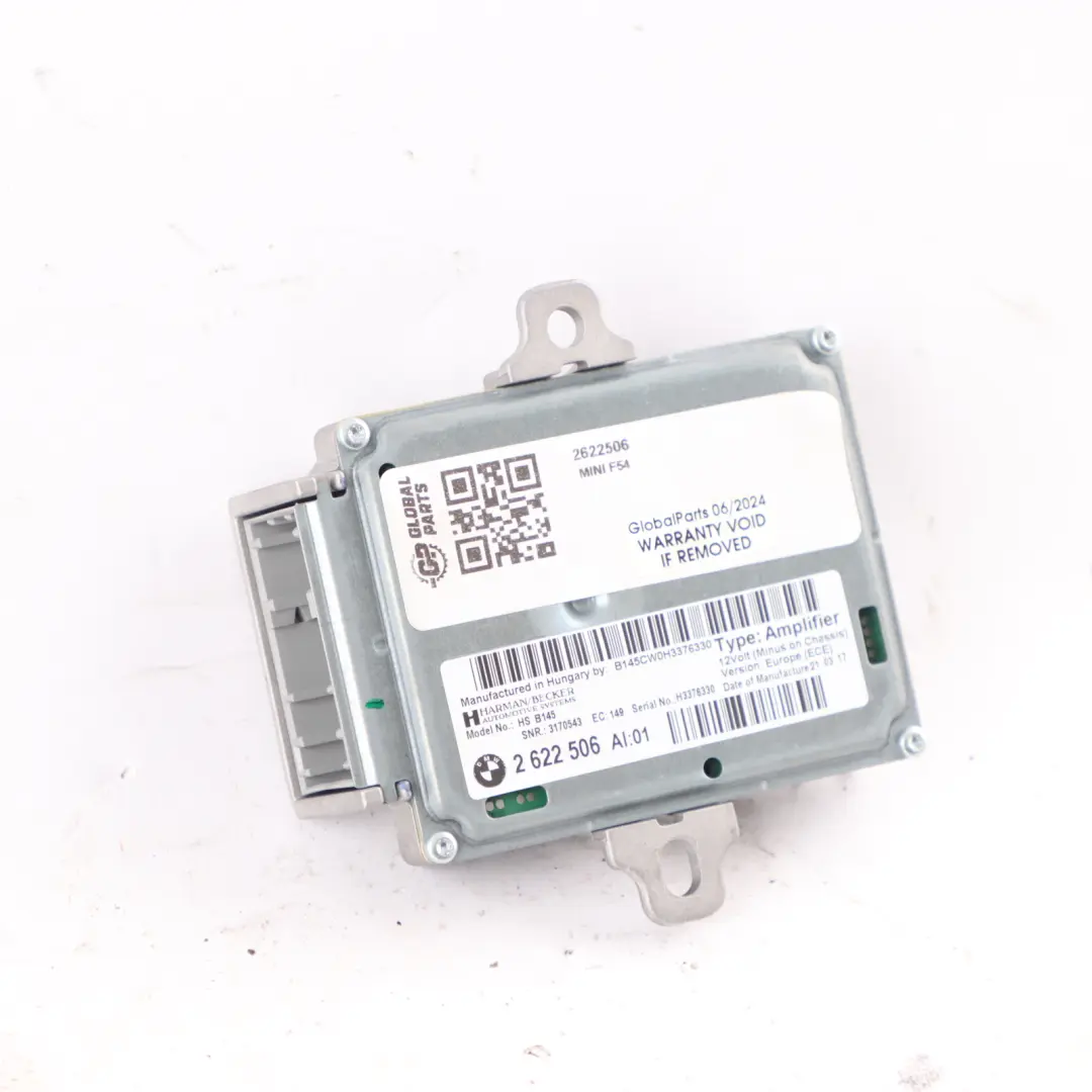 Modulo amplificatore Active Sound Design AMP per Mini F54 F55 F56 F57 F60 con numero di parte 2622506 Mini F54 F55 F56 F57 F60 Modulo amplificatore Active Sound Design AMP - SKU 2622506 - Numero di parte 2622506