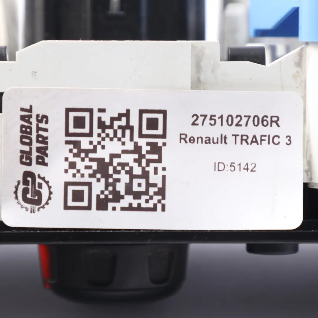  Pannello controllo clima Renault Trafic 3 Vauxhall Vivaro B Air Con - SKU 275102706R - Numero di parte 275102706R