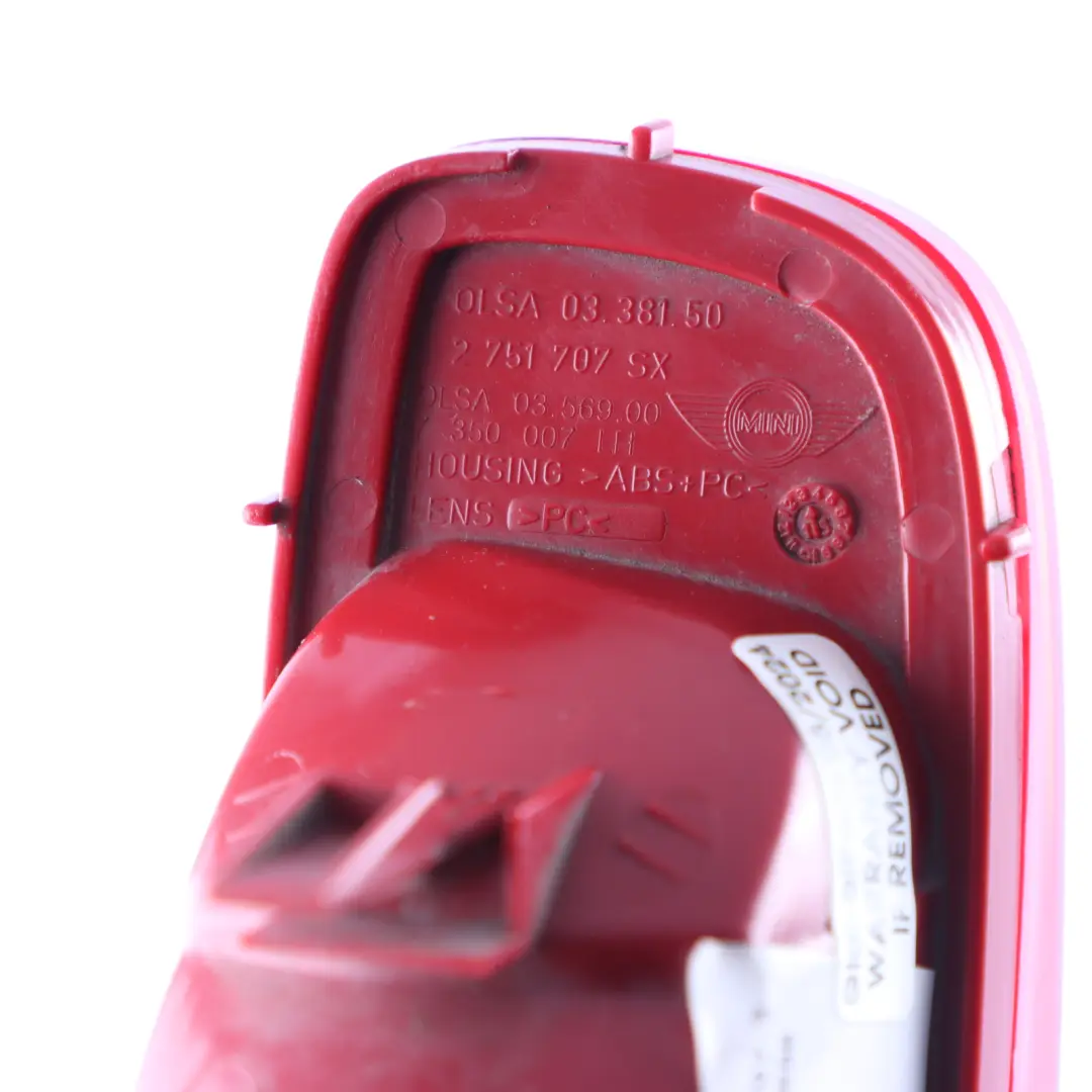 F58 1 Rear Bumper Fog Light Left N/S to Mini Cooper R56 R57 with Part number 2751707 Mini Cooper R56 R57 F58 1 Rear Bumper Fog Light Left N/S - SKU 2751707-3 - Part number 2751707