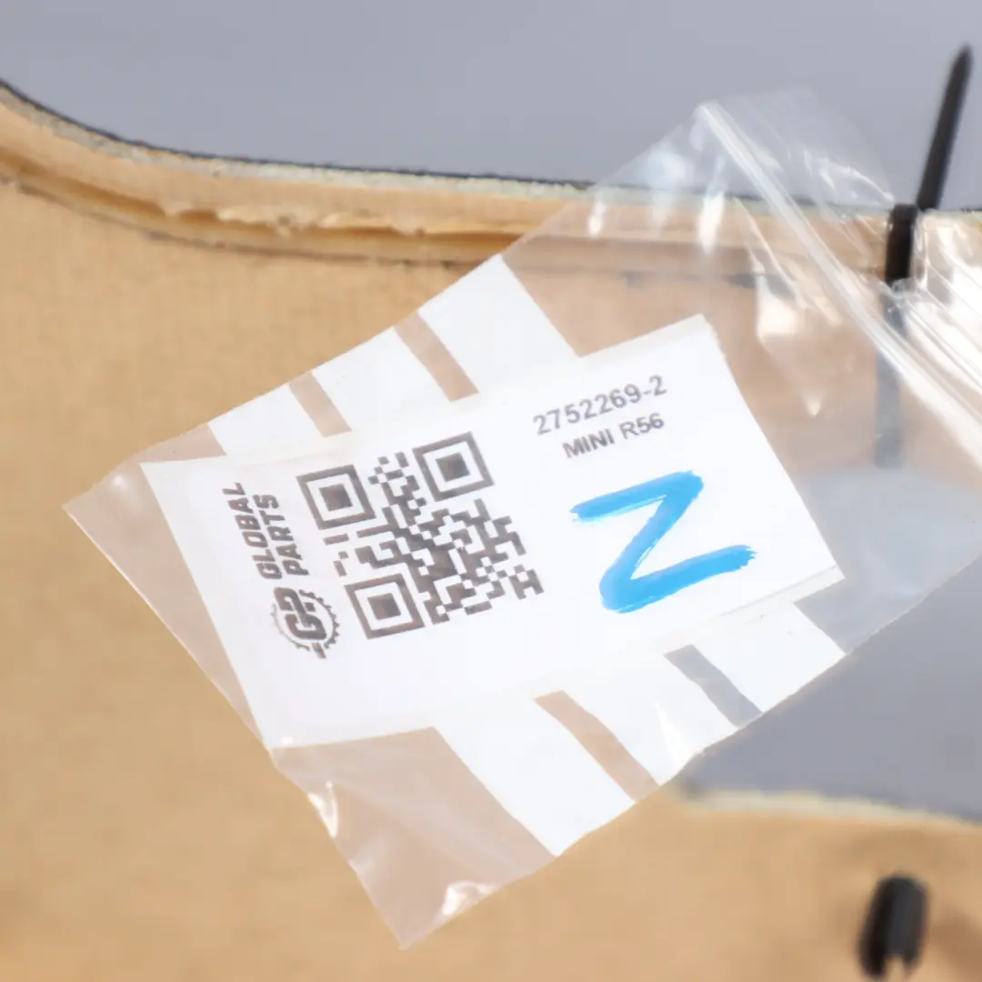 Headlining Roof Sunroof Lining Cover Panel Black to Mini Cooper R56 with Part number 2752269 Mini Cooper R56 Headlining Roof Sunroof Lining Cover Panel Black - SKU 2752269-2 - Part number 2752269