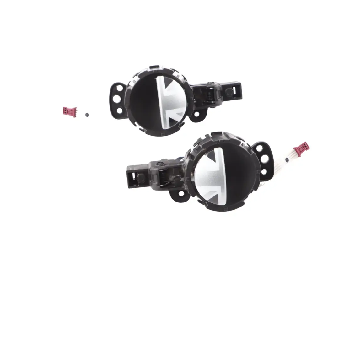 Door Handle Inside Left Right N/O/S Union Jack Set to Mini Cooper R55 R56 R57 LCI with Part number 2753717/2753718 Mini Cooper R55 R56 R57 LCI Door Handle Inside Left Right N/O/S Union Jack Set - SKU 2753717/2753718-UK - Part number 2753717/2753718