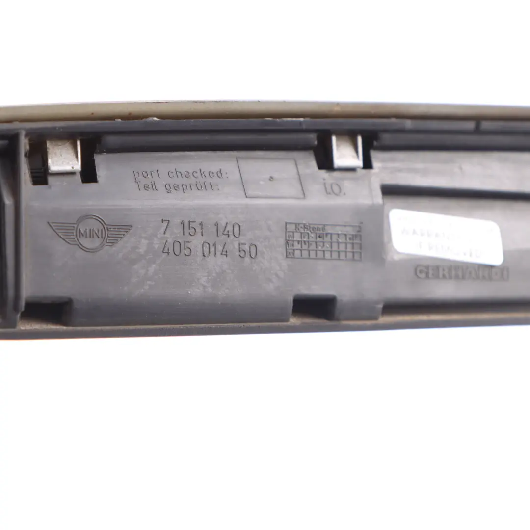 Mini R56 R57 Rear Door Trunk Handle Tailgate Trim Panel Dark Silver 871 - SKU 2754240-DS - Part number 2754240