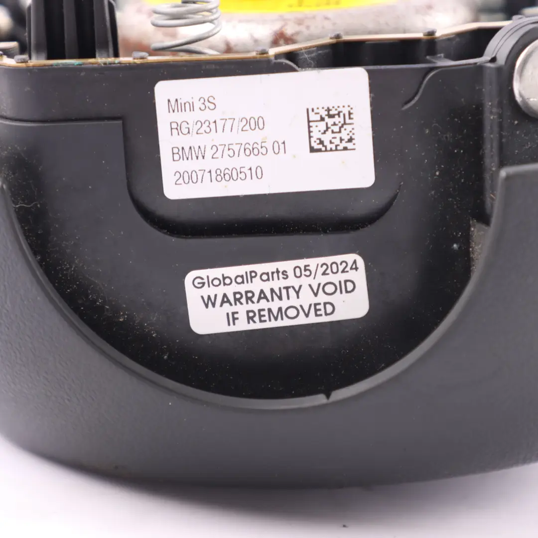 Mini Cooper R55 R56 Three Spoke Steering Wheel Driver's Sports Air Module - SKU 2757665-20 - Part number 2757665