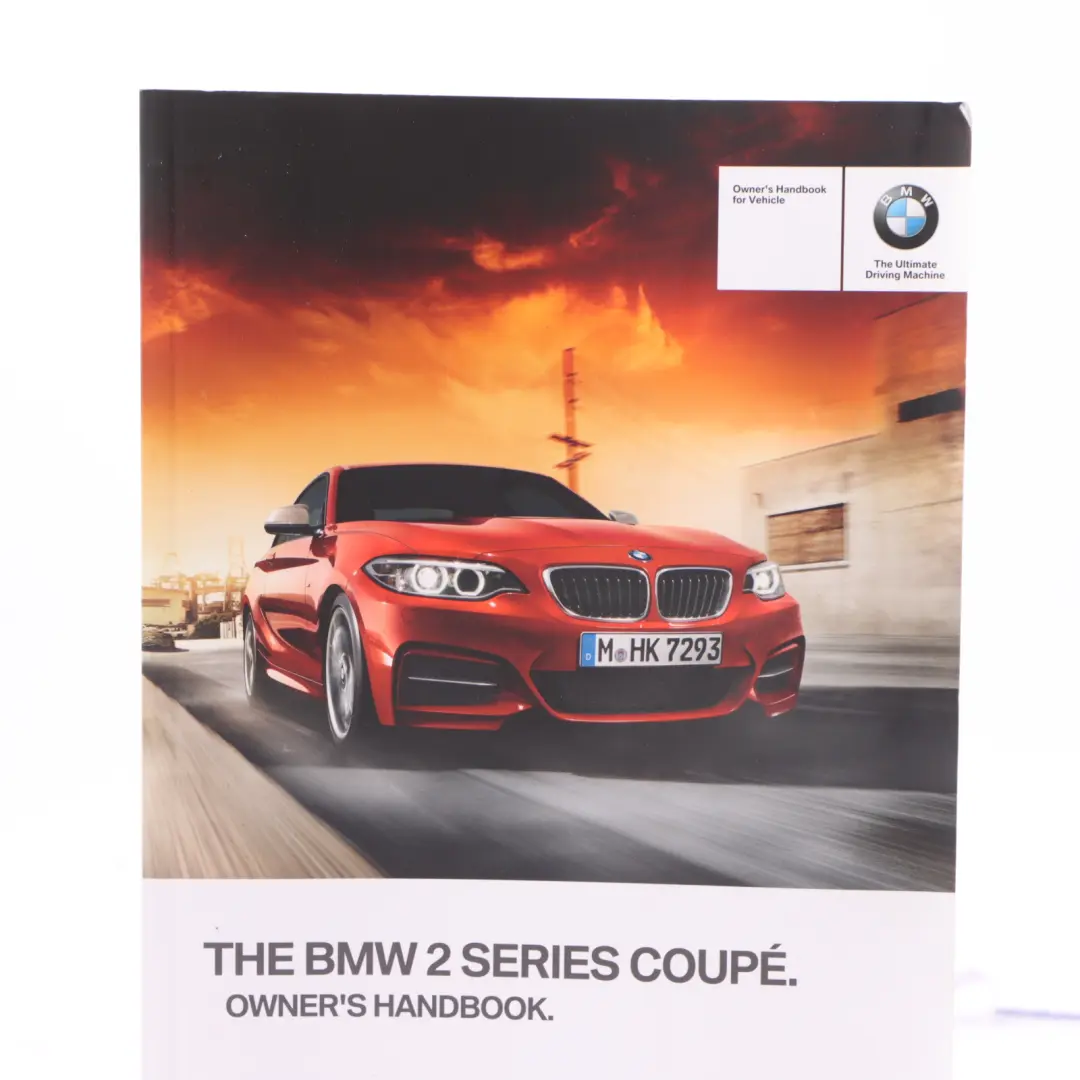 BMW F22 Owner's Handbook Book Booklet Instructions Manual - SKU 2966294 - Part number 2966294