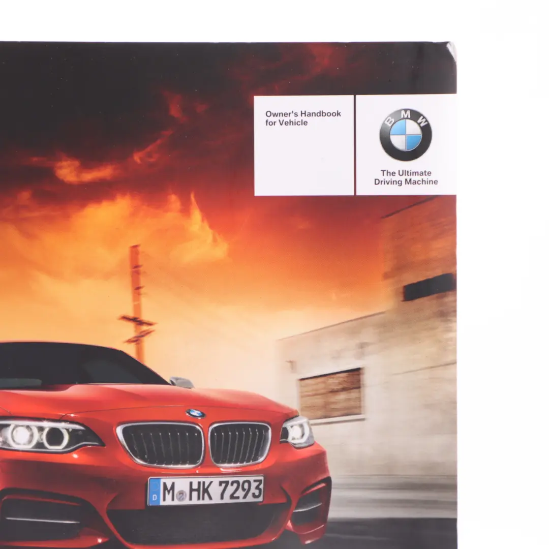 Owner's Handbook Book Booklet Instructions Manual to BMW F22 with Part number 2966294 BMW F22 Owner's Handbook Book Booklet Instructions Manual - SKU 2966294 - Part number 2966294