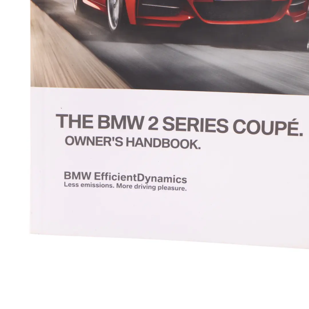 BMW F22 Owner's Handbook Book Booklet Instructions Manual - SKU 2966294 - Part number 2966294