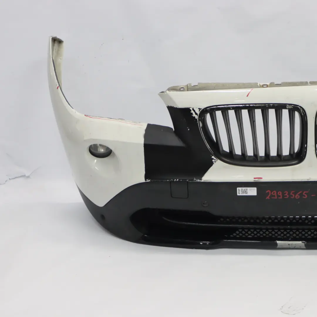 BMW X1 E84 Front Bumper Cover PDC Panel Alpinweiss Alpine White 3 - 300 - SKU 2993565-AW - Part number 2993565