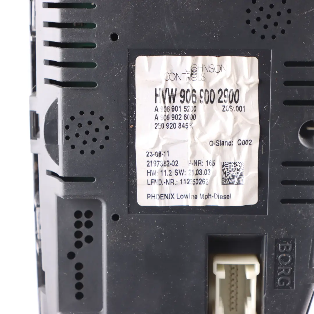 Speedometer Instrument Cluster Clocks to VW Crafter Diesel with Part number 2E0920845K VW Crafter Diesel Speedometer Instrument Cluster Clocks - SKU 2E0920845K - Part number 2E0920845K