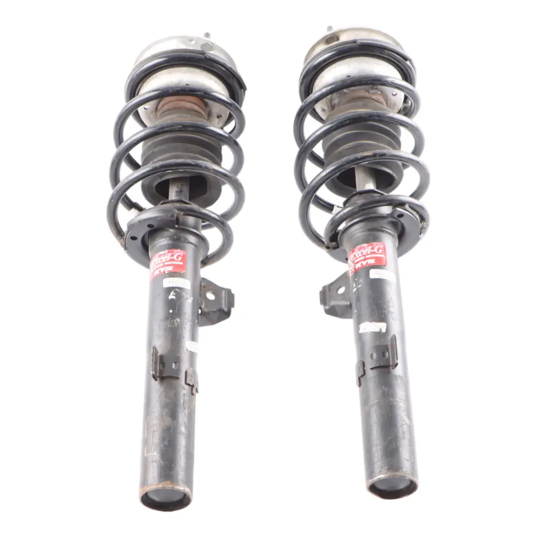 Strut Set BMW E90 E92 KYB Excel-G Front Left Right Shock Absorber to Spring with Part number 339270 Spring Strut Set BMW E90 E92 KYB Excel-G Front Left Right Shock Absorber - SKU 339270 - Part number 339270