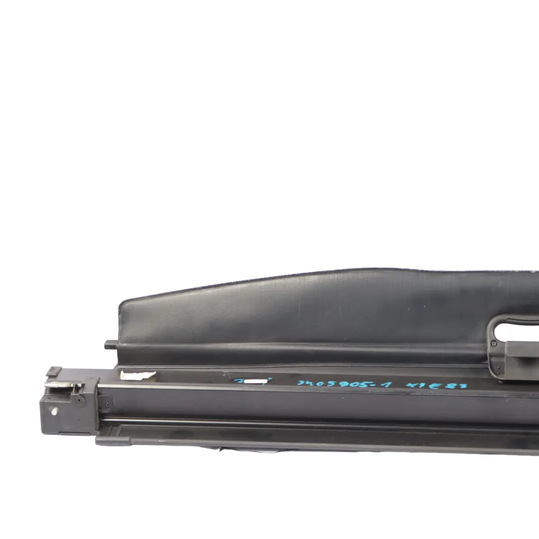 Parcela Estante Enrollable Maletero Trasero Gris Basalto para BMW X3 E83 con número de pieza 3405905 BMW X3 E83 Parcela Estante Enrollable Maletero Trasero Gris Basalto - SKU 3405905-1 - Número de pieza 3405905