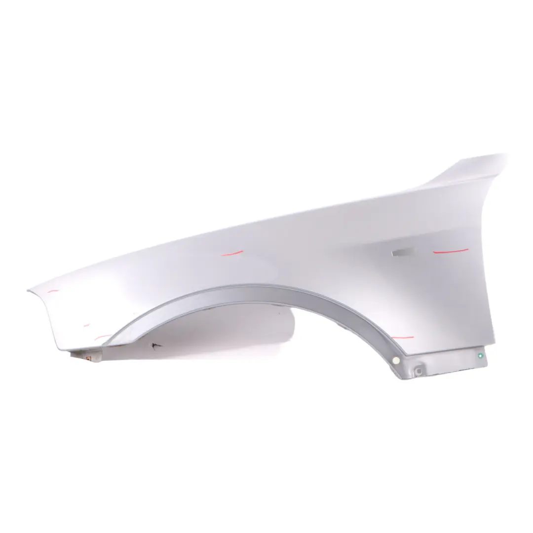 BMW X3 E83 Side Panel Fender Wing Front Left N/S Silbergrau Silver Gray - A08 - SKU 3403735-SBG - Part number 3403735