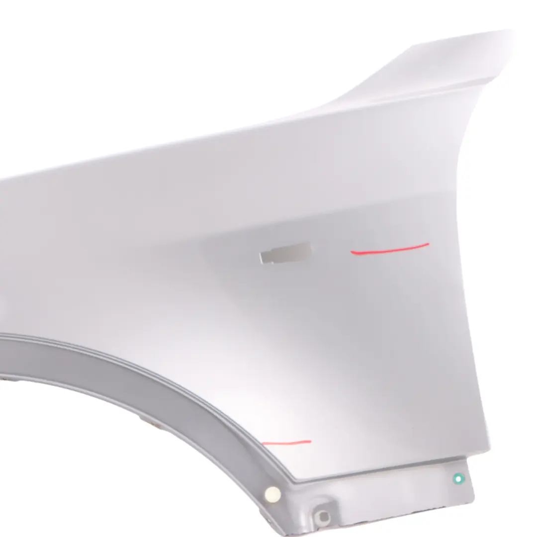 BMW X3 E83 Side Panel Fender Wing Front Left N/S Silbergrau Silver Gray - A08 - SKU 3403735-SBG - Part number 3403735