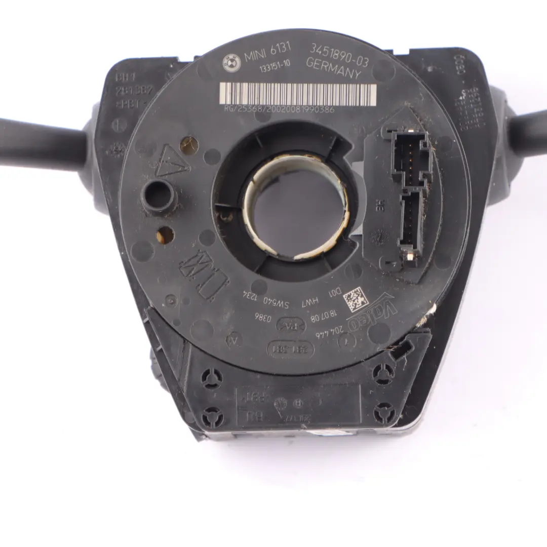  Colonne direction Cluster Mini R55 R56 R60 R61 Wiper Slip Stalk Switch - SKU 3451890-1 - Numéro de pièce 3451890
