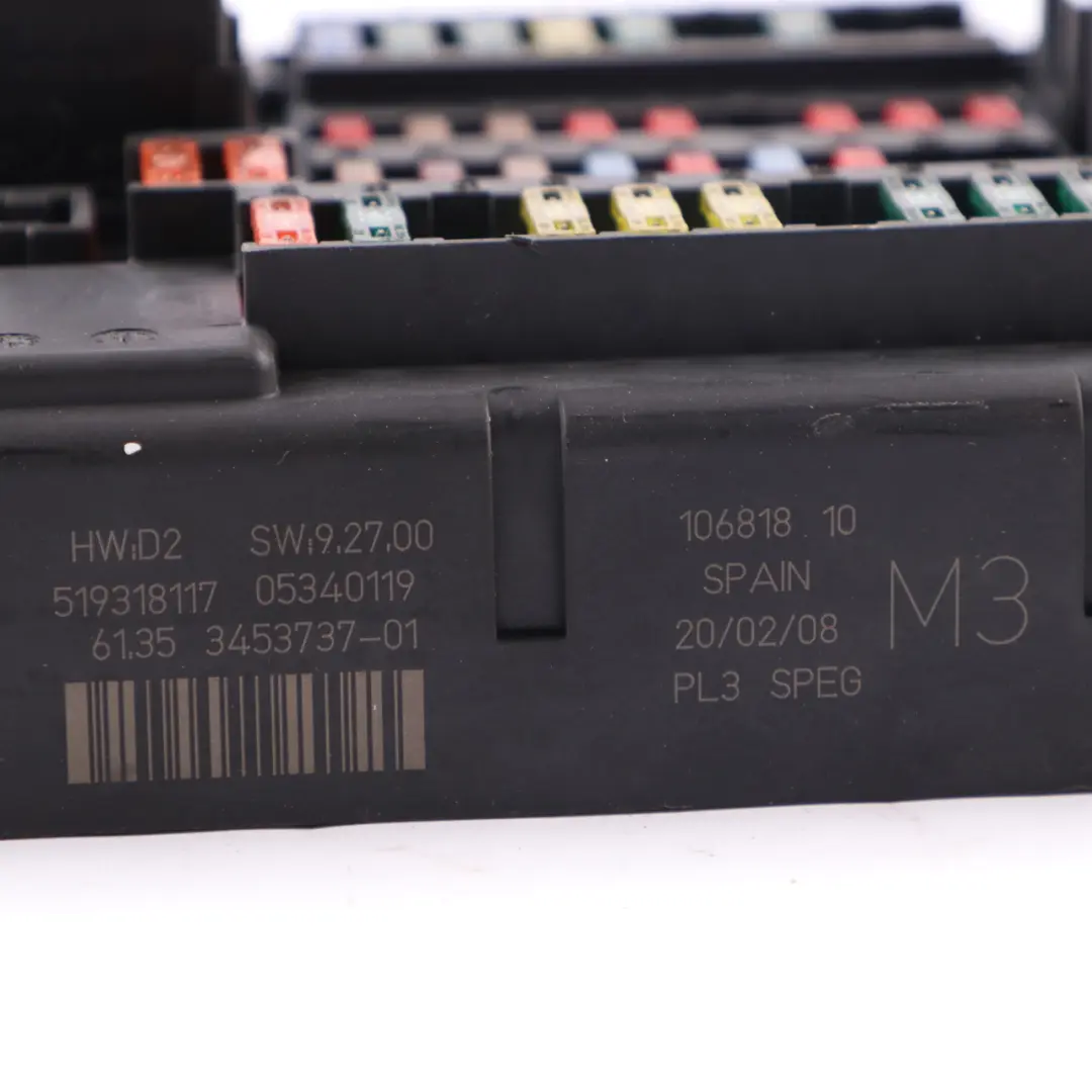 Fuse Box Mini Cooper One R56 High SPEG M3 Relay Box Distribution Box to with Part number 3453737 Fuse Box Mini Cooper One R56 High SPEG M3 Relay Box Distribution Box - SKU 3453737-1 - Part number 3453737