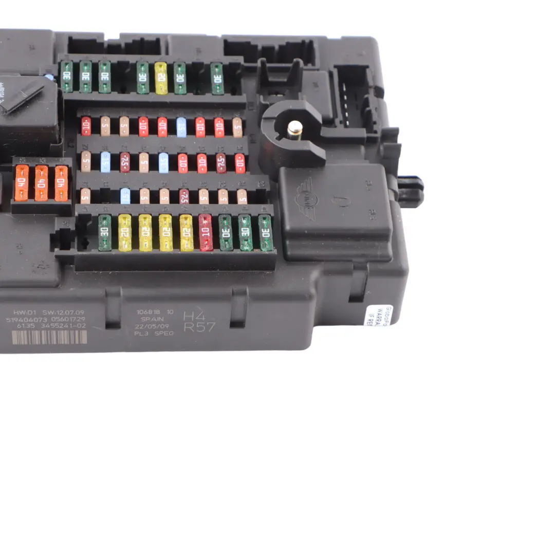 PL3 SPEG H4 Fusible Unidad Control Módulo Distribución para Mini Cabrio R57 con número de pieza 3455241 Mini Cabrio R57 PL3 SPEG H4 Fusible Unidad Control Módulo Distribución - SKU 3455241 - Número de pieza 3455241