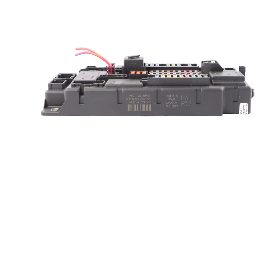 Mini Cabrio R57 PL3 SPEG H4 Contrôle Fusibles Module Boîte Distribution - SKU 3455241 - Numéro de pièce 3455241