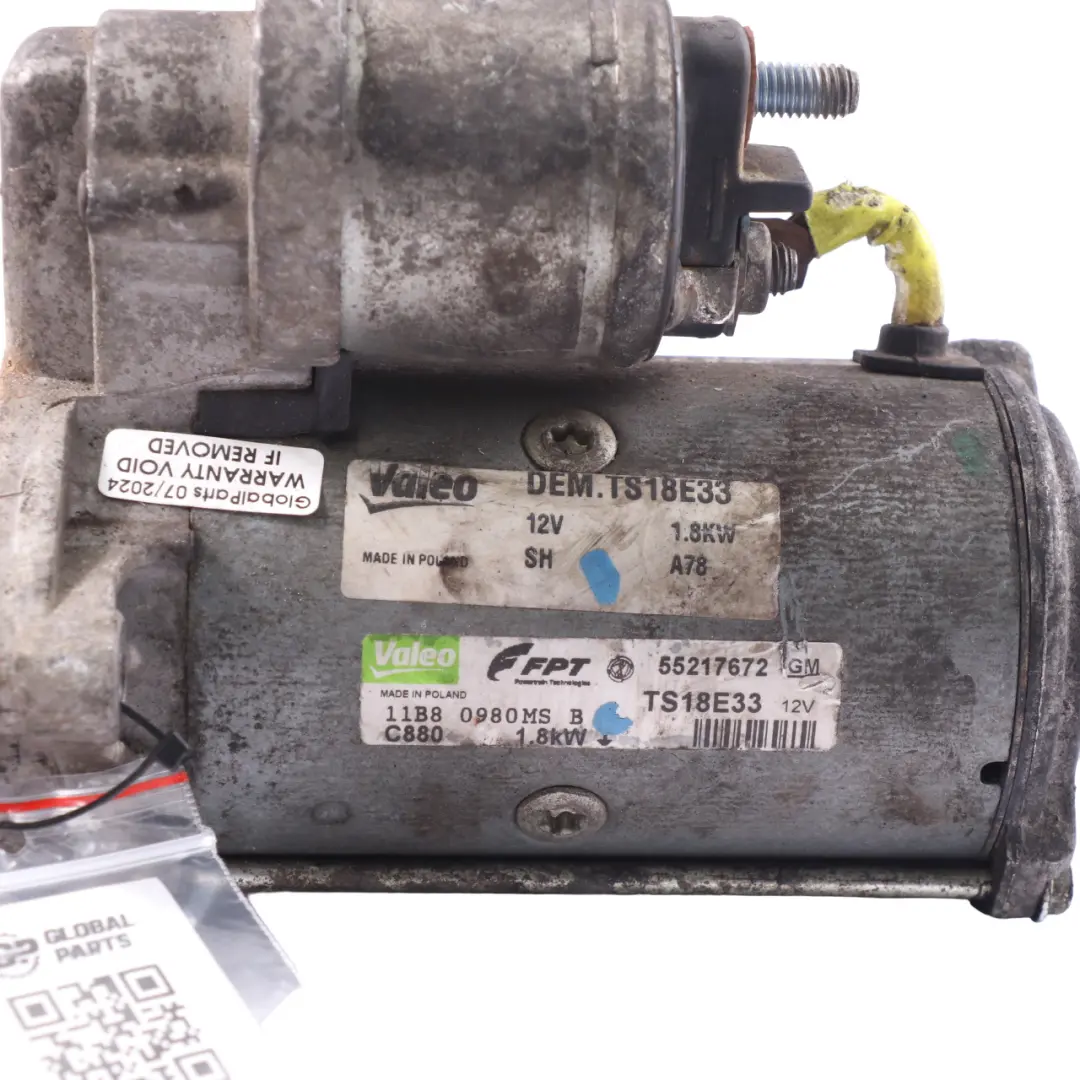 Anlasser für Opel Corsa D 1.3 CDTI Motor mit Teilenummer 55217672 Opel Corsa D 1.3 CDTI Motor Anlasser - SKU 55217672 - Teilenummer 55217672