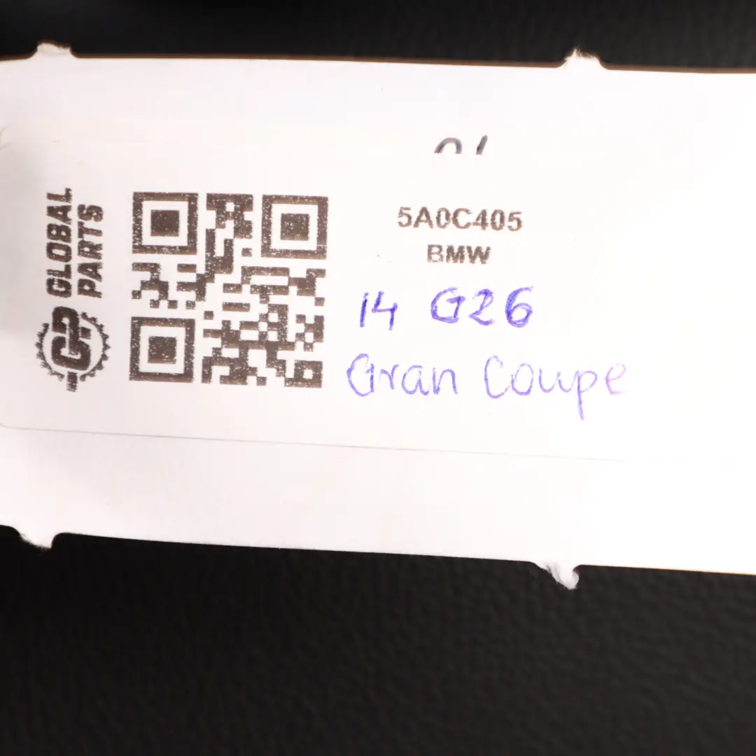 Backrest Left N/S Imitation Leather/ Cloth Sensatec Black KFSW to BMW i4 G26 Rear with Part number 5A0C405 BMW i4 G26 Rear Backrest Left N/S Imitation Leather/ Cloth Sensatec Black KFSW - SKU 5A0C405 - Part number 5A0C405