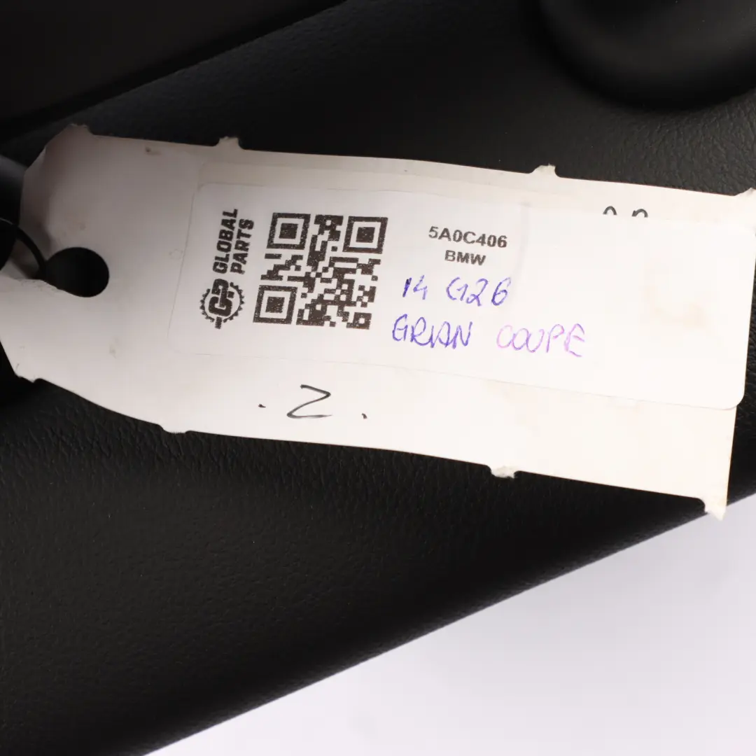 Backrest Right O/S Imitation Leather/ Cloth Sensatec Black KFSW to BMW i4 G26 Rear with Part number 5A0C406 BMW i4 G26 Rear Backrest Right O/S Imitation Leather/ Cloth Sensatec Black KFSW - SKU 5A0C406 - Part number 5A0C406