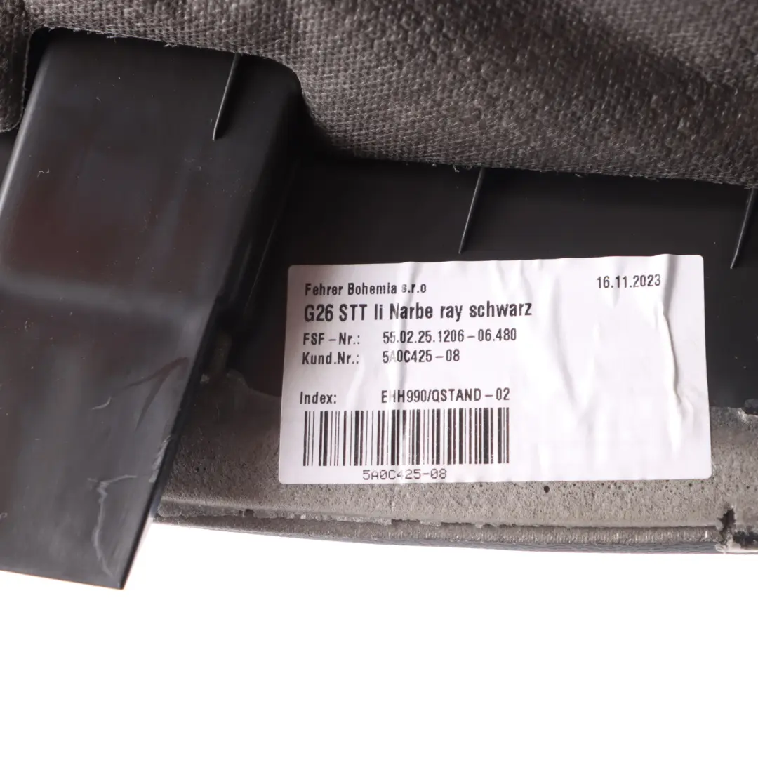 Side Finisher Bench Left N/S Imitation Leather Black to BMW i4 G26 Rear Seat Cover with Part number 5A0C425 BMW i4 G26 Rear Seat Cover Side Finisher Bench Left N/S Imitation Leather Black - SKU 5A0C425 - Part number 5A0C425