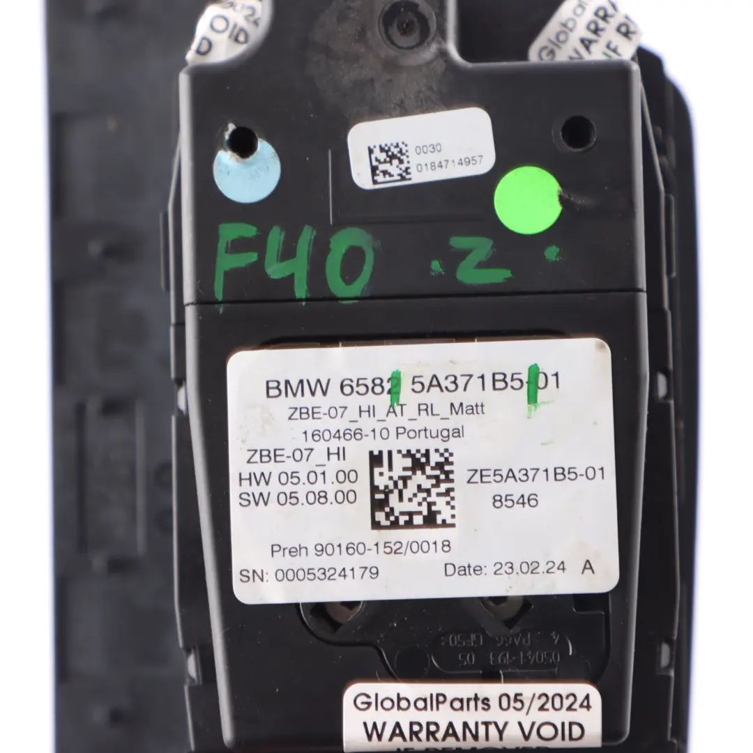  iDrive Controller BMW F40 F44 G29 Mittelkonsole Schalter Bedienfeld - SKU 5A371B5 - Teilenummer 5A371B5