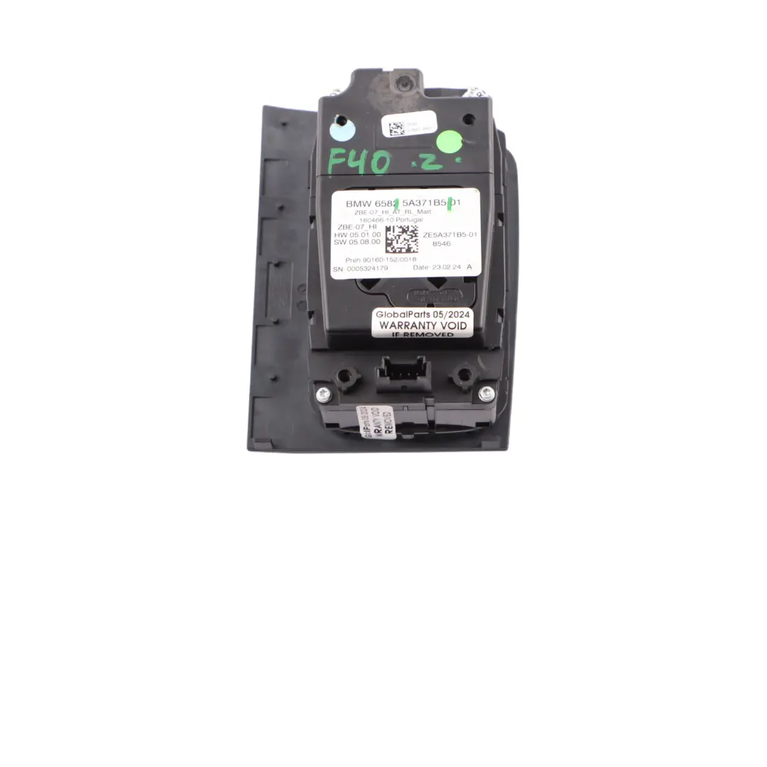  Controller iDrive BMW F40 F44 G29 Pannello controllo console centrale - SKU 5A371B5 - Numero di parte 5A371B5