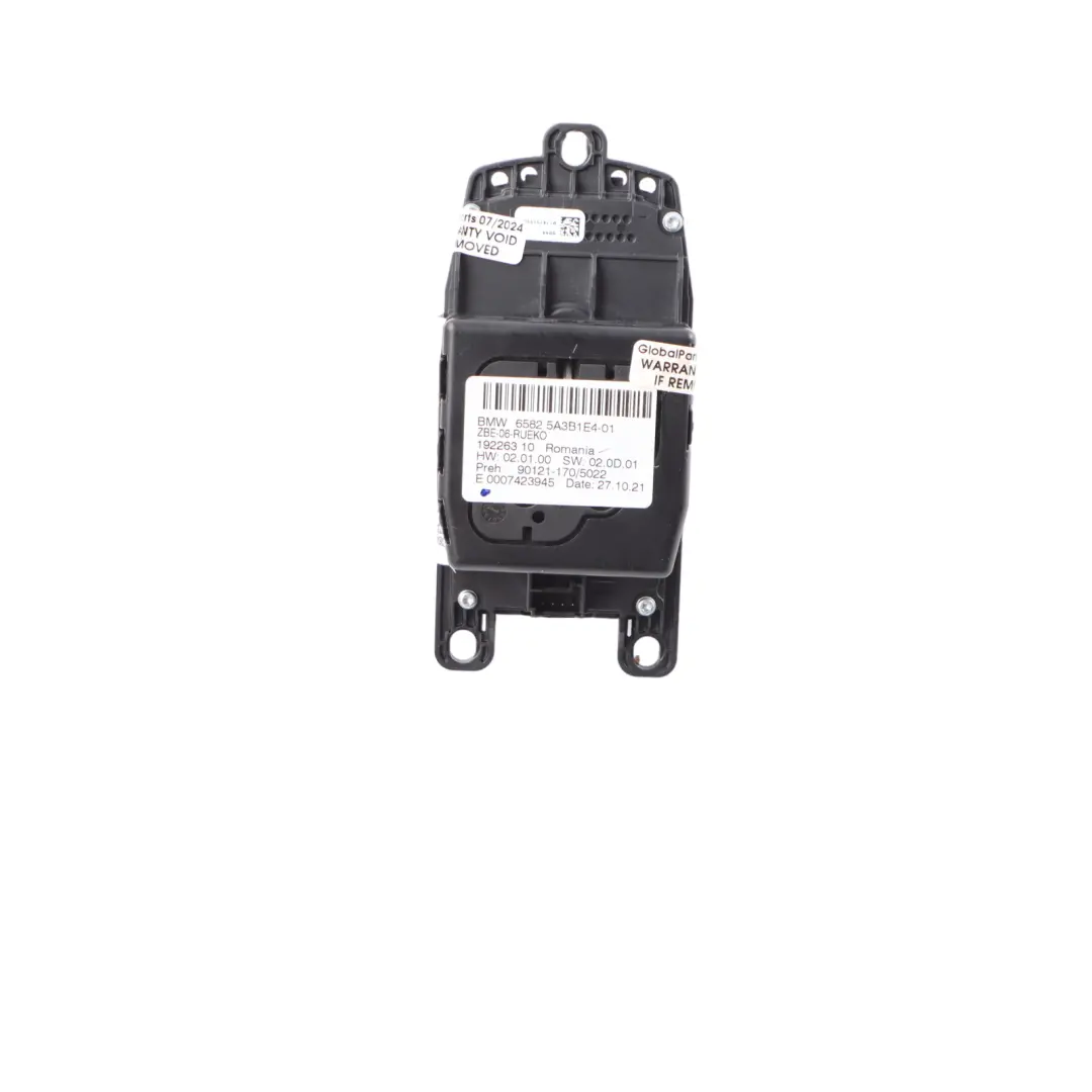 BMW F20 F21 F30 F31 Mando iDrive Controlador Interruptor Botón - SKU 5A3B1E4 - Número de pieza 5A3B1E4