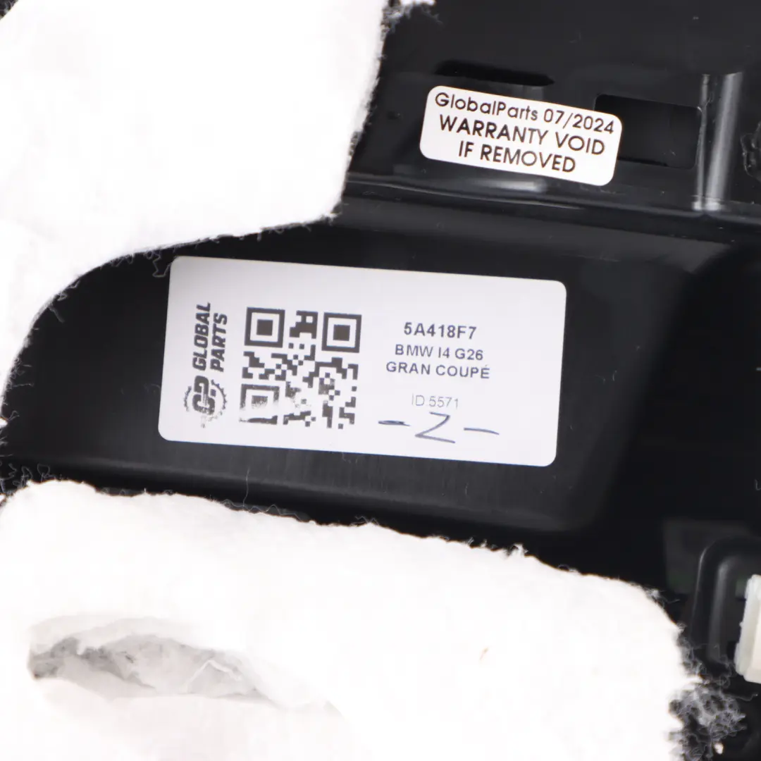 Door Card Rear Left N/S Door Lining Panel Leather Black to BMW G26 with Part number 5A418F7 BMW G26 Door Card Rear Left N/S Door Lining Panel Leather Black - SKU 5A418F7 - Part number 5A418F7