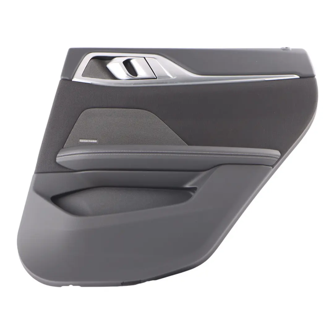 Door Card Rear Right O/S Door Lining Panel Leather Black to BMW G26 with Part number 5A418F8 BMW G26 Door Card Rear Right O/S Door Lining Panel Leather Black - SKU 5A418F8 - Part number 5A418F8