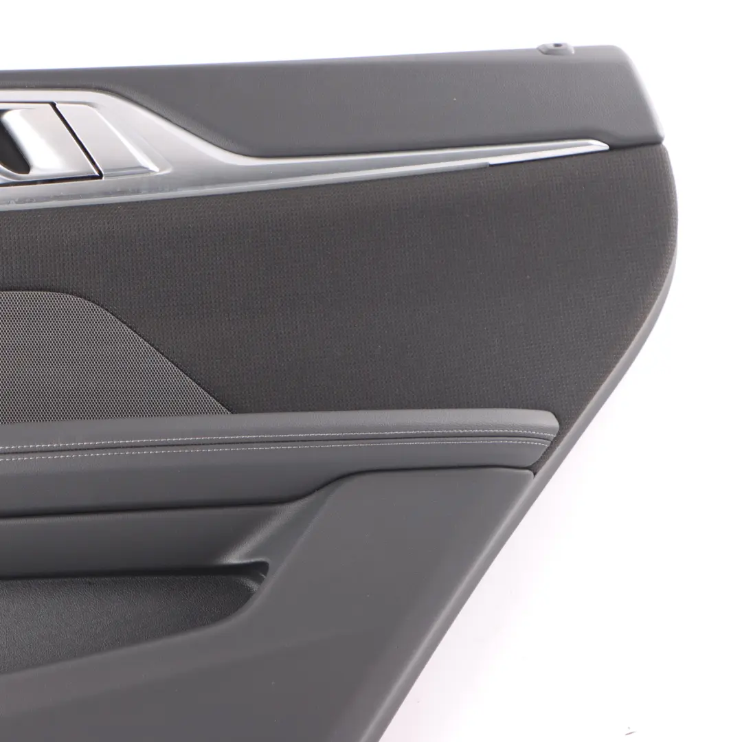 BMW G26 Door Card Rear Right O/S Door Lining Panel Leather Black - SKU 5A418F8 - Part number 5A418F8